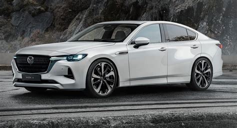 RWD 2023 Mazda6 Rendered With Cues From Recently Unveiled CX-60 | Carscoops