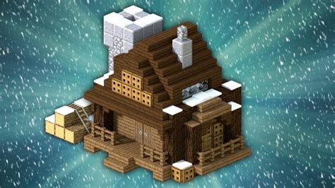 How to Build a Winter House | Minecraft - YouTube