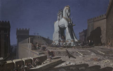 The Trojan horse, 1874 - Henri-Paul Motte - WikiArt.org