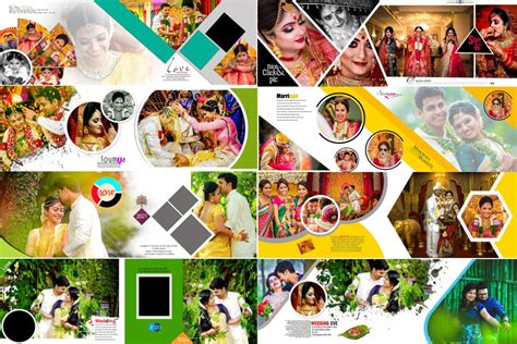 Free download wedding album psd templates 12x36 collection - assistanthor