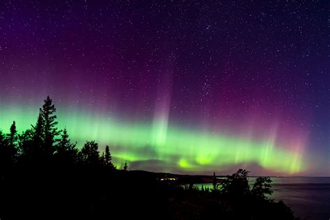 Lake Superior Northern Lights Aurora Borealis Photography Art | William ...