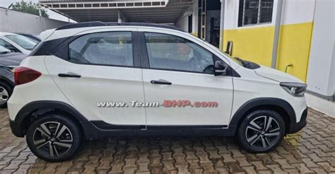 Tata Tiago NRG spotted ahead of launch at dealership