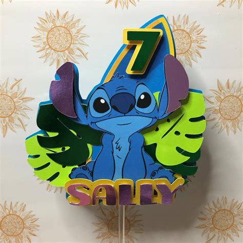 STITCH CAKE TOPPER Stitch Cake Stitch Birthday Party Stitch | Etsy UK