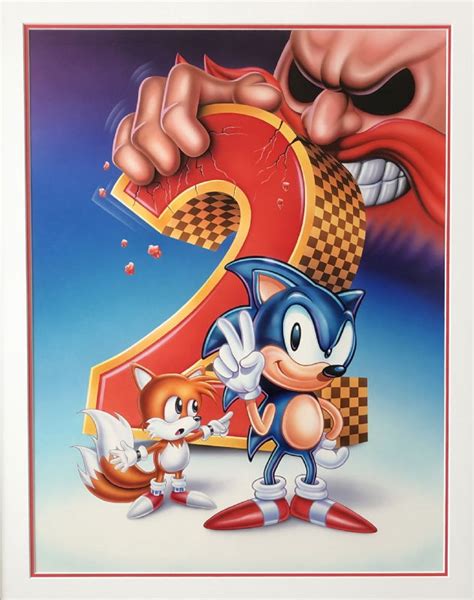 Sonic the Hedgehog 2 Video Game Promotional Box Art and Release Poster ...