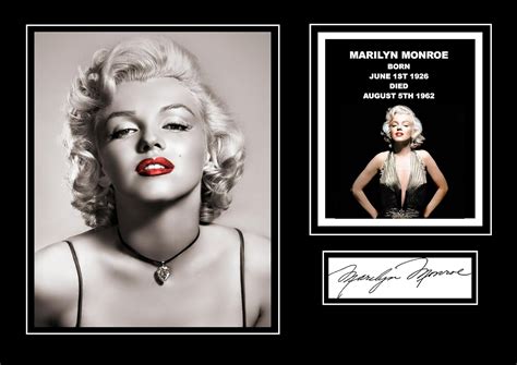 STUNNING QUALITY MARILYN MONROE SIGNED/AUTOGRAPHED PHOTO : Amazon.co.uk ...