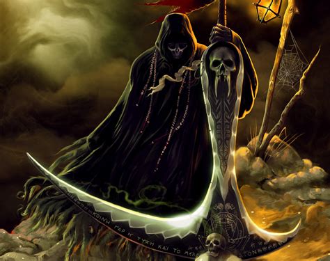 Grim reaper, Grim Reaper, skull, fantasy art HD wallpaper | Wallpaper Flare