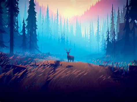 Owl animation | Digital illustration, Landscape art, Landscape illustration