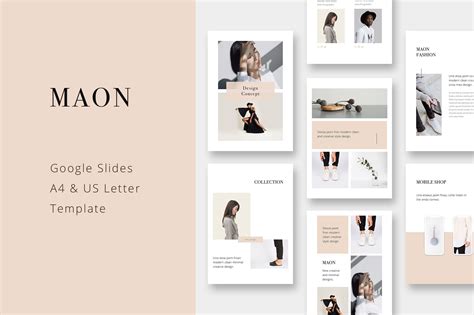 Maon - Vertical Google Slide A4 + US Letter Presentation Template ...