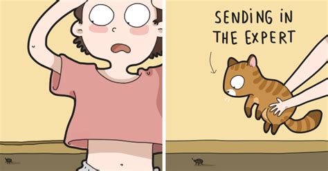 Every Cat Owner's Life Perfectly Illustrated In 40 Funny Comics | DeMilked