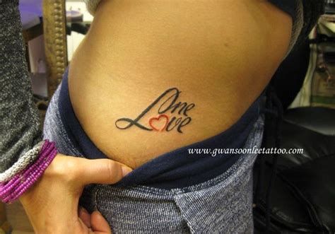 One Love cursive caligraphy tattoo | Love heart tattoo, Love tattoos ...