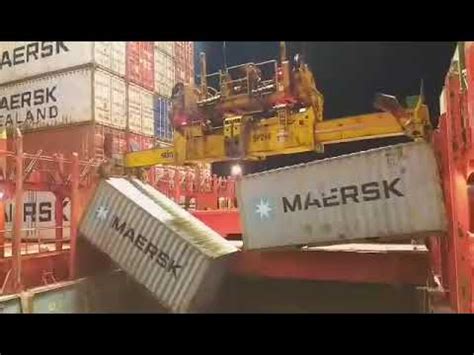 Maersk Container Fallen Accident!! - YouTube