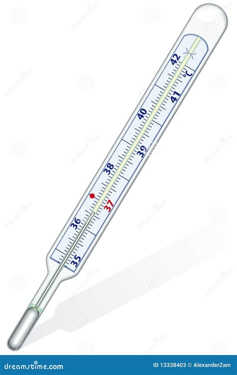 Clinical thermometer stock vector. Illustration of sensor - 13338403