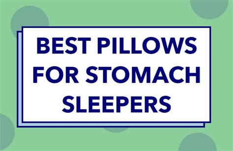 Best Pillows for Stomach Sleepers (2024) | Sleepopolis