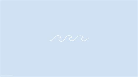 baby blue aesthetic waves minimalistic wallpaper | Wallpaper notebook ...