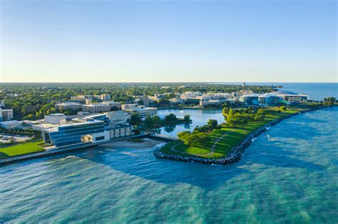 Northwestern University Campus Aerial View Stock Photo - Download Image ...