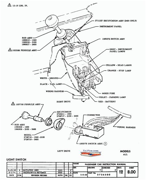 Chevy Headlight Switch Wiring Diagram