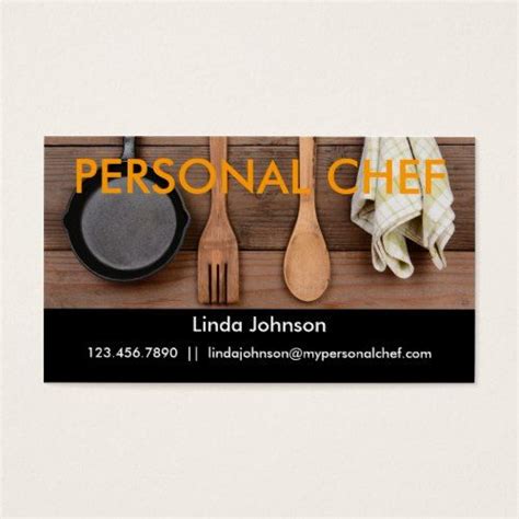 Elegant Personal Chef Business Card | Zazzle.com | Personal chef ...