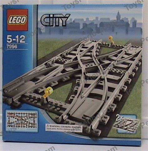 LEGO 7996 Double Crossover Track for RC Trains Set Parts Inventory and ...