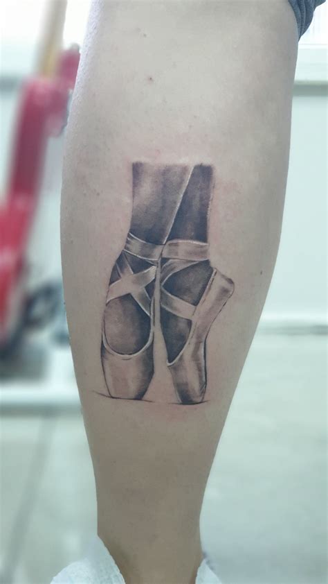 Ballet shoes grey wash tattoo | Ballet shoes, Ballet, Tattoos