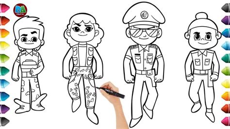 Learn to Draw Little Singham Super Squad