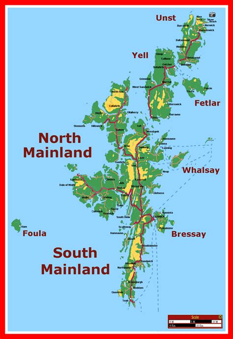 Sarah McBurnie's 'See Shetland' Page - Shetland Map