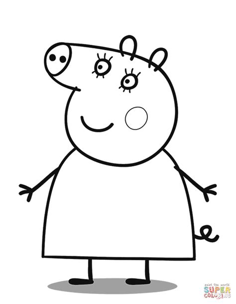 Mommy Pig coloring page | Free Printable Coloring Pages