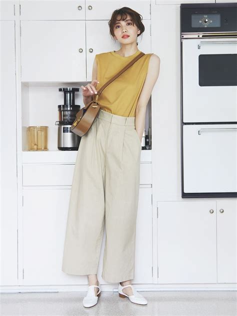 Women linen blend wide leg belted trousers (l28) in 2020 | Uniqlo women ...