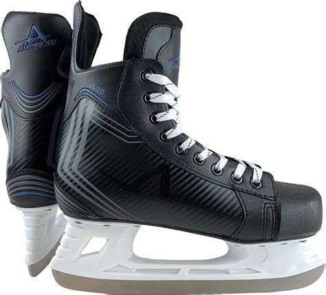 American Athletic Shoe Men's Ice Force Hockey Skates, Black, Skates ...