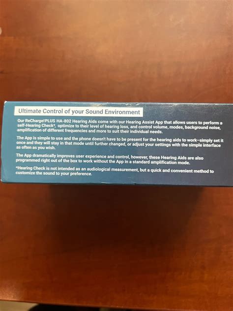 Hearing Assist HA-802 Recharge! Plus Bluetooth Rechargeable Hearing Aid ...