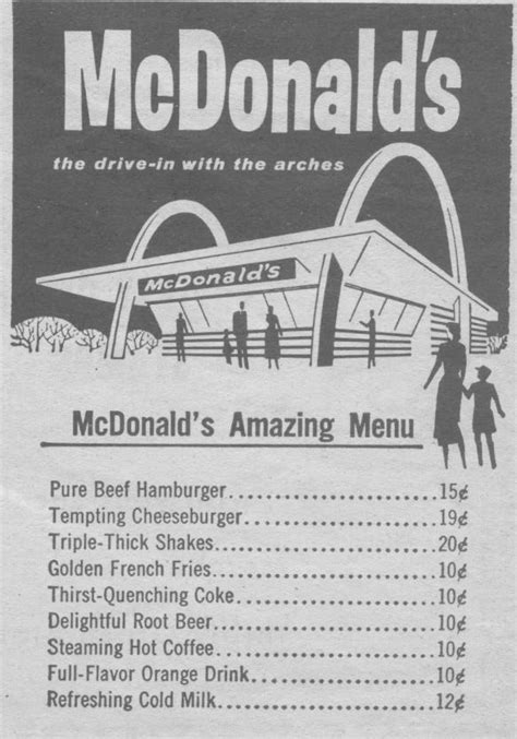 Great Pictures: The Original McDonalds Menu