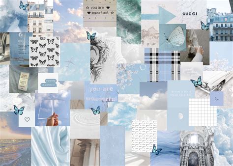 Top 85+ blue aesthetic collage wallpaper best - in.cdgdbentre