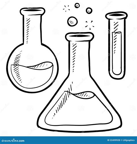 Lab Equipment Sketch Royalty Free Stock Photos - Image: 22499928