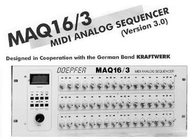 MAQ 16/3 Analog/MIDI sequencer - click on the image for a more detailed image