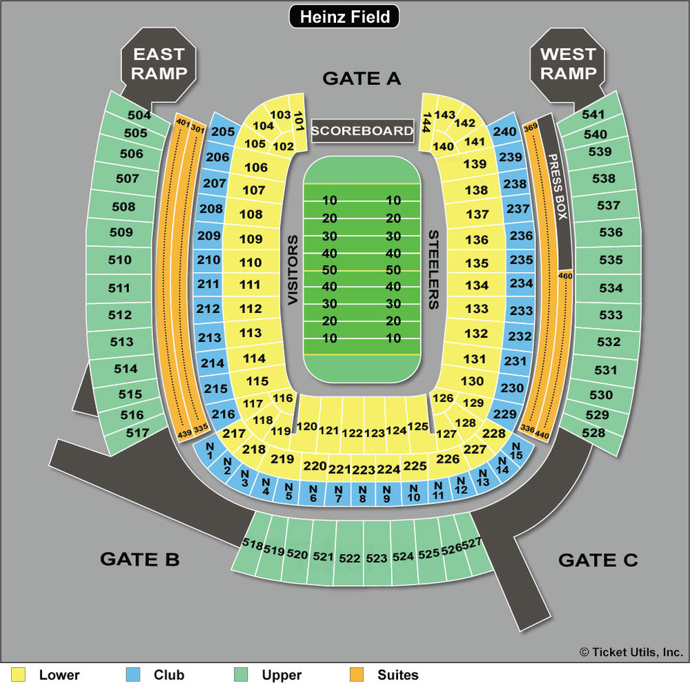 Heinz Field Seating Chart