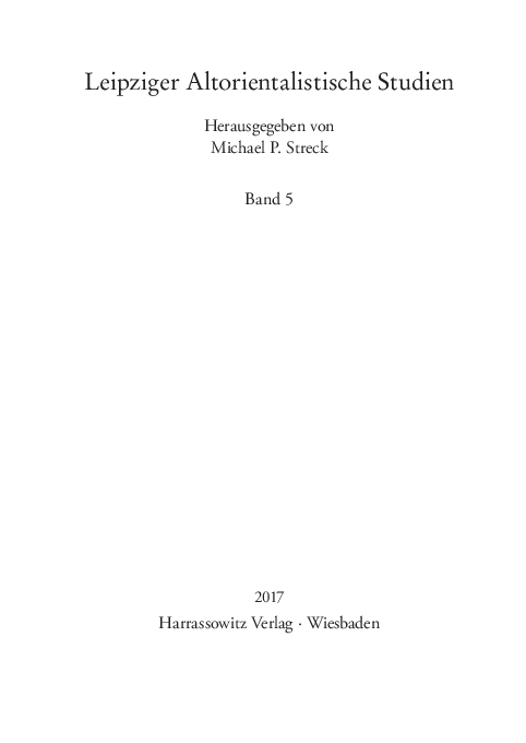 First page of “Tiglath-pileser I and the Initial Conflicts of the Assyrians with the Arameans”