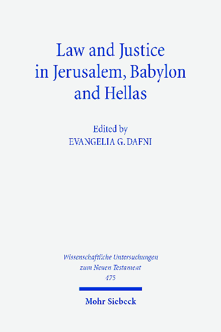 First page of “Law and Justice in Jerusalem, Babylon and Hellas”