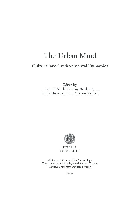 First page of “”The Fall and Decline of the Roman Urban Mind””