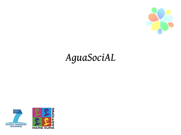 First page of “AguaSociAL - Water Related Sciences Social Innovation-”