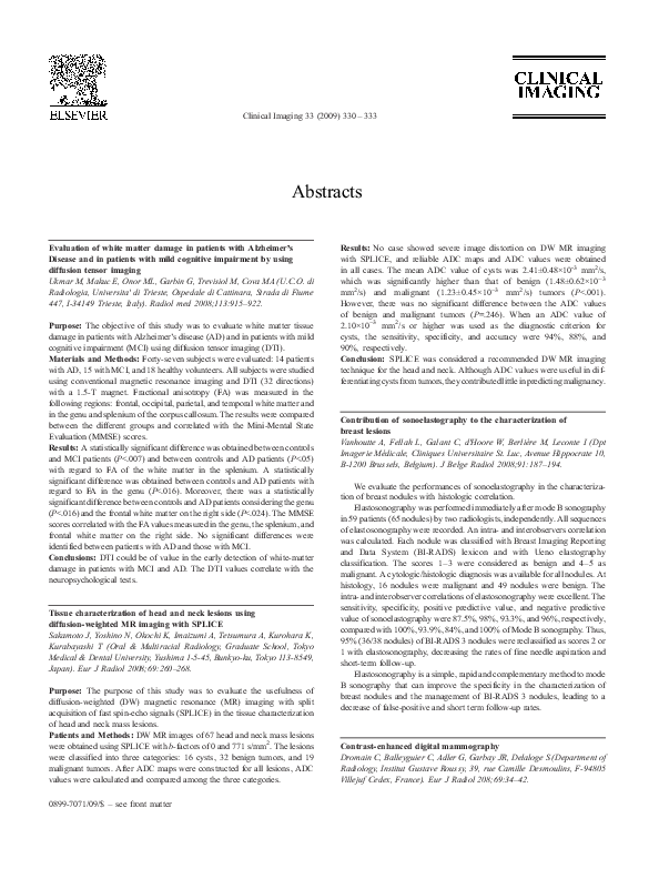 First page of “Contrast-enhanced digital mammography”