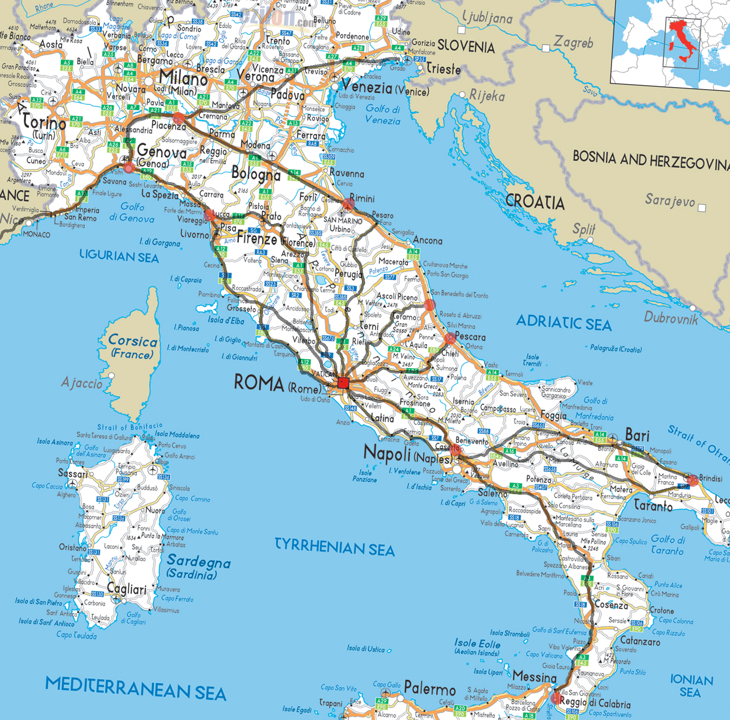 Roads of the Roman Empire - Vivid Maps