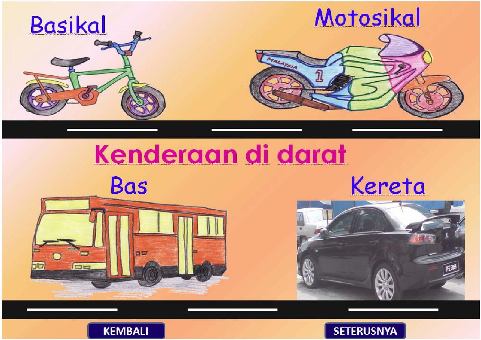 Jenis Jenis Kenderaan Darat Bahasa Melayu Prasekolah - IMAGESEE