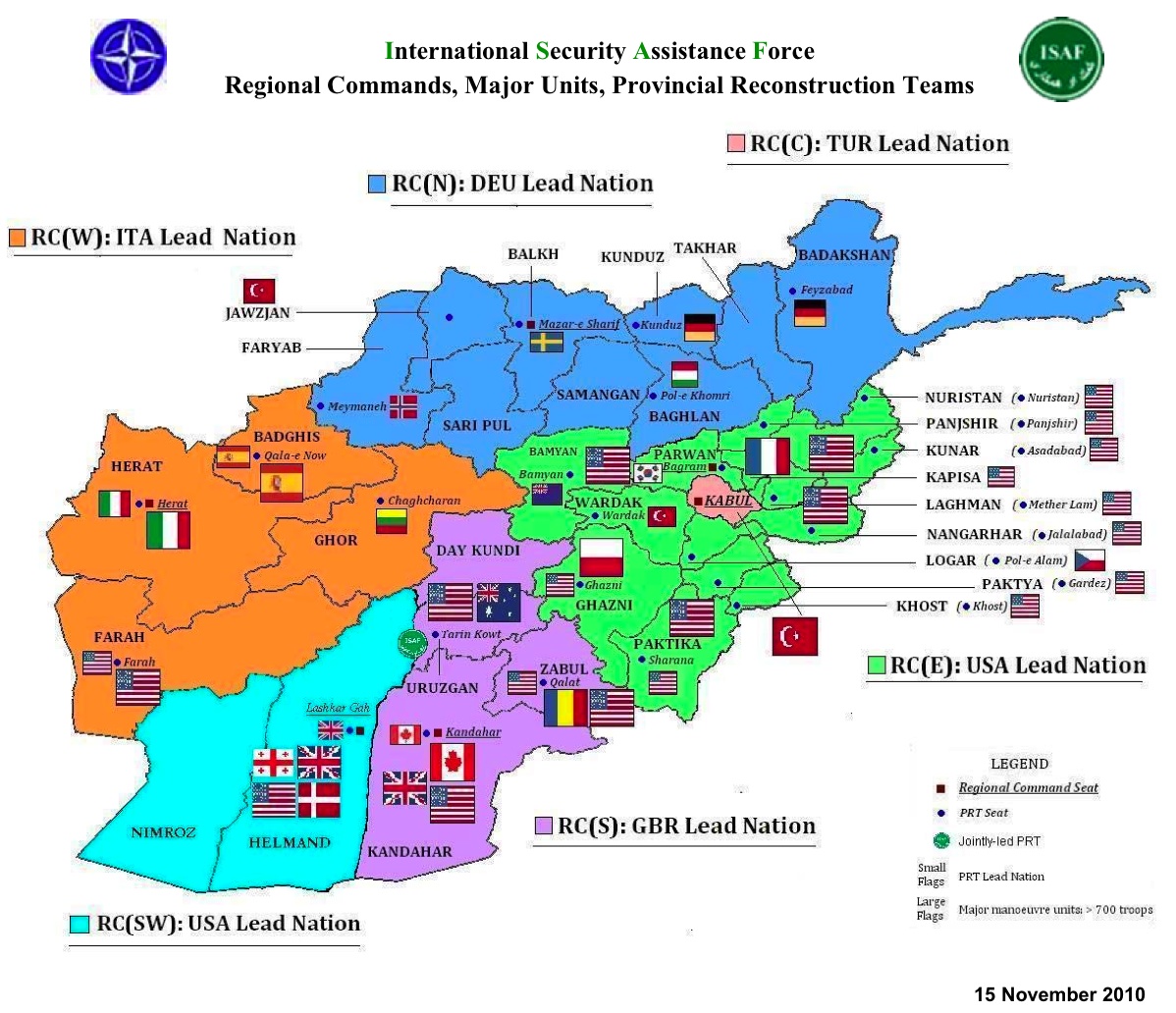 GrogNews: Military Maps: Afghanistan NATO/ISAF Current Troop Levels