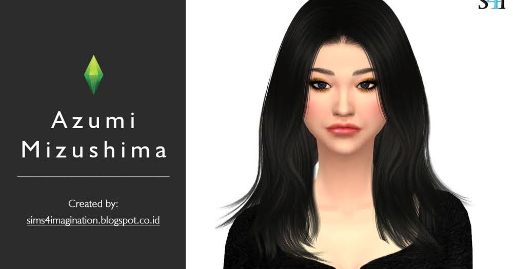 My Sims 4 CAS: Azumi Mizushima - Imagination Sims 4 CAS