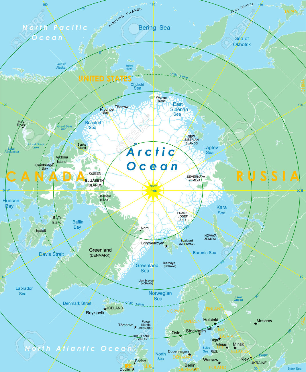 North Pole Geography Map North Pole Homeschool - vrogue.co