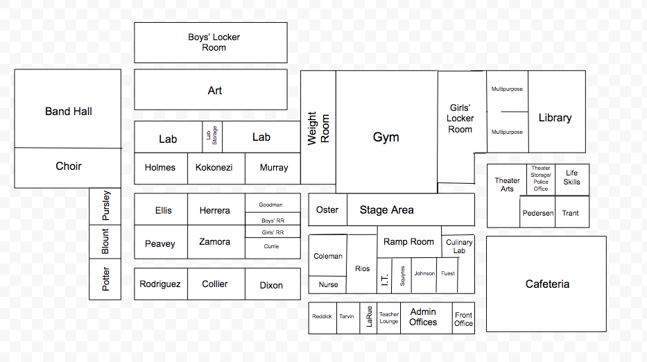 Euless Trinity TX High School Campus Map