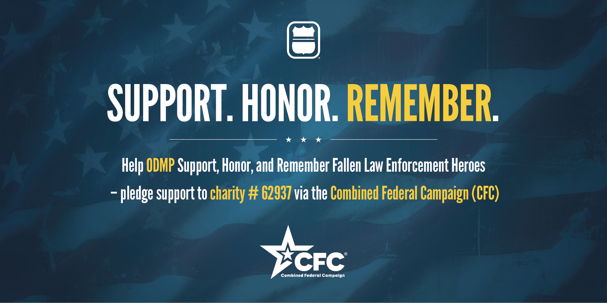 Federal Employees can now support the Officer Down Memorial Page via the Combined Federal Campaign (CFC) as charity CFC# 62937