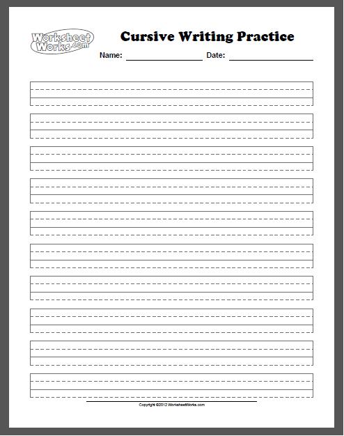 Life as a Teacher: Cursive Writing Worksheet Generator