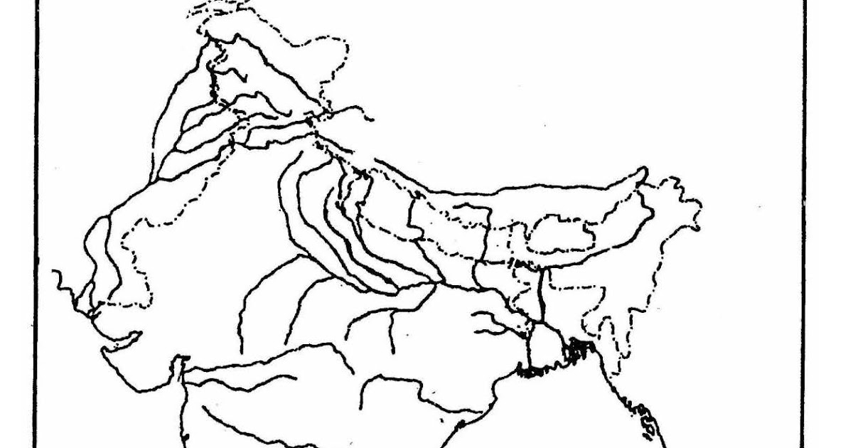 Map Of India With Rivers Geography Map Indian River Map India Map Images