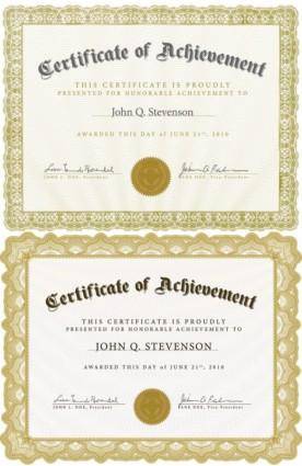 Beautiful certificate template 4 vector