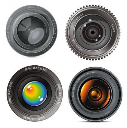 Hd camera lens vector